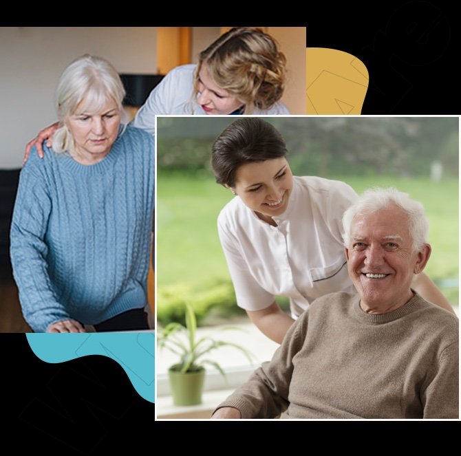 Caregivers providing support